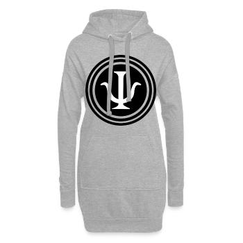 Psychologie Psychologue Étudiant Symbole - Sweat-shirt à capuche long Femme - gris chiné - Devant