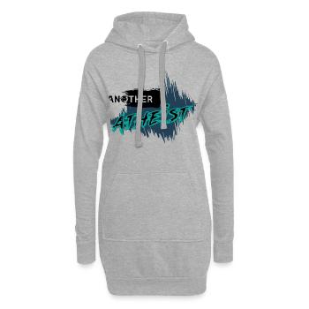 un autre Atheist - Sweat-shirt à capuche long Femme - gris chiné - Devant