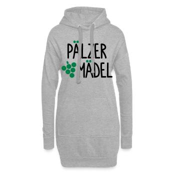 Pälzer Mädel - Hoodie-Kleid - Grau meliert - Vorne