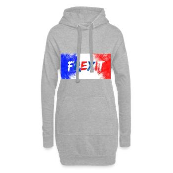 Frexit T-Shirt UPR Patrioten - Hoodie-Kleid - Grau meliert - Vorne