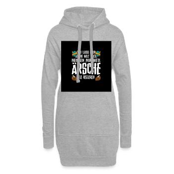 Meine Welt Regieren - Hoodie-Kleid - Grau meliert - Vorne