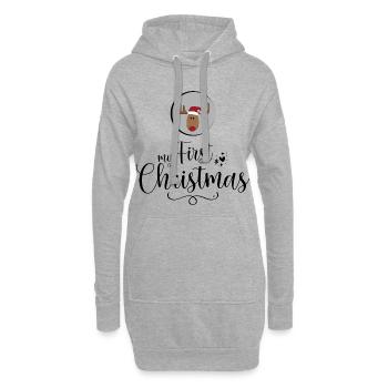 my first Christmas - Hoodie-Kleid - Grau meliert - Vorne