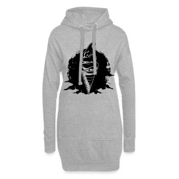 Eiscreme - Hoodie-Kleid - Grau meliert - Vorne