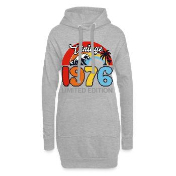 Vintage 1976 Limited Edition - Hoodie-Kleid - Grau meliert - Vorne