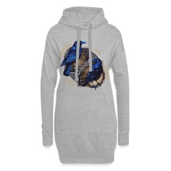 Loyalitat Ehre Treue Respekt - Hoodie-Kleid - Grau meliert - Vorne