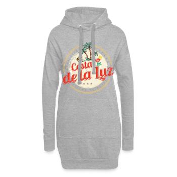 Costa de la Luz Vintage Andalusien Spanien Design - Hoodie-Kleid - Grau meliert - Vorne