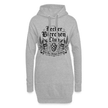 Lecker Bierchen Club Mehr Bier Weniger Probleme - Hoodie-Kleid - Grau meliert - Vorne