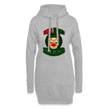 Christmas Christmas Christmas Christmas - Hoodie Dress - heather grey - Front