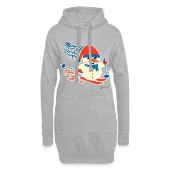 Christmas Christmas X-Mas - Hoodie Dress - heather grey - Front