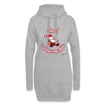 Christmas Christmas X-Mas - Hoodie Dress - heather grey - Front