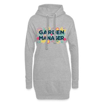 Garden Manager für den Chef im Garten ein Geschenk - Hoodie-Kleid - Grau meliert - Vorne