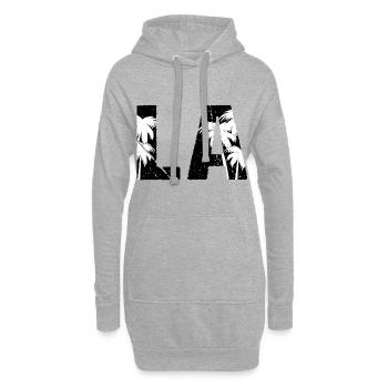 Los Angeles LA Palm Trees - Hoodie-Kleid - Grau meliert - Vorne