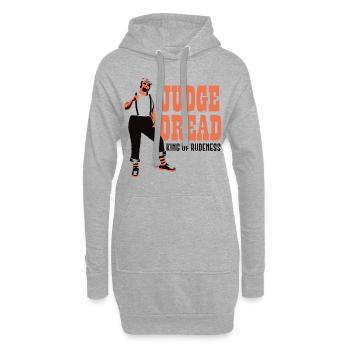 JudegeDread König der Unhöflichkeit - Hoodie-Kleid - Grau meliert - Vorne