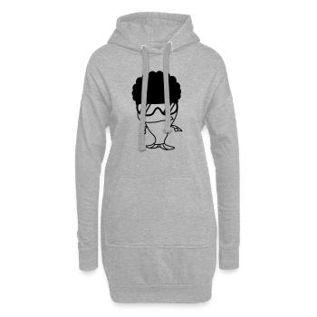 Funky Fish - Hoodie-Kleid - Grau meliert - Vorne