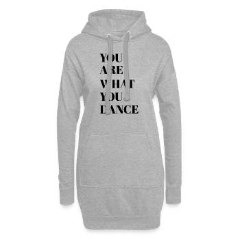Dancing Dance Music - Hoodie-Kleid - Grau meliert - Vorne