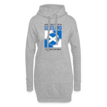 Scotland - Hoodie-Kleid - Grau meliert - Vorne