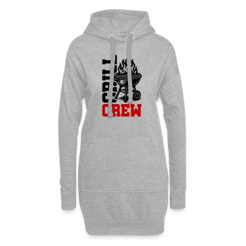 Grill Crew - Hoodie-Kleid - Grau meliert - Vorne