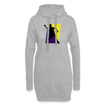 Dodgeball Dodgeball Mannschaft - Hoodie-Kleid - Grau meliert - Vorne