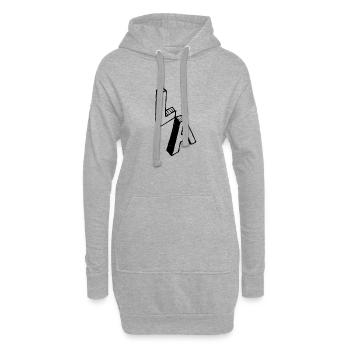 LOS ANGELES - Hoodie-Kleid - Grau meliert - Vorne