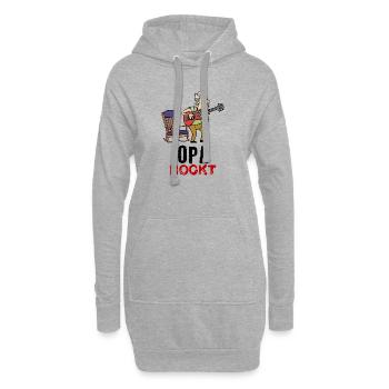 Großvater Spruch Lustig Opa - Hoodie-Kleid - Grau meliert - Vorne