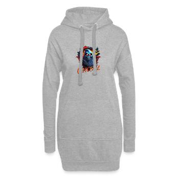 Ghostz2 - Hoodie-Kleid - Grau meliert - Vorne