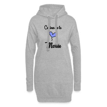 MARIEE. FUTURE MARIEE. EVJF. TEAM. TEAM MARIEE - Sweat-shirt à capuche long Femme - gris chiné - Devant