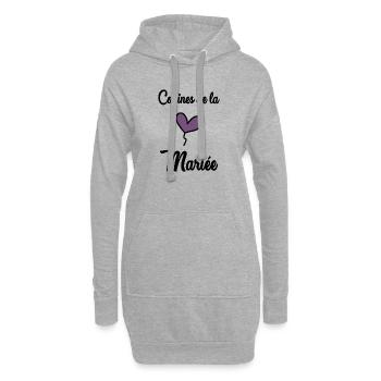 FREUNDINNEN DER BRAUT - Hoodie-Kleid - Grau meliert - Vorne