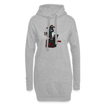Jackie in the Box - Hoodie Dress - heather grey - Front