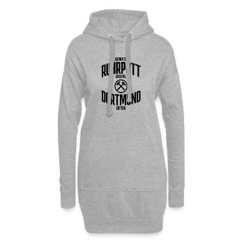 Chemise Ruhrpott édition dortmund - Sweat-shirt à capuche long Femme - gris chiné - Devant