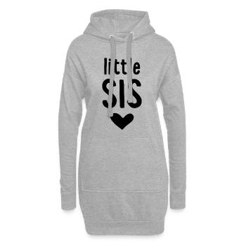 little Sis  - Hoodie-Kleid - Grau meliert - Vorne