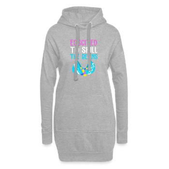 Gender Reveal Easter Mom-to-be - Hoodie Dress - heather grey - Front