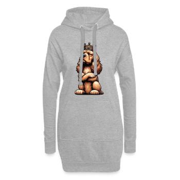 Cocker Spaniel Cocker Chien Cocker Propriétaire de cocker Spaniel - Sweat-shirt à capuche long Femme - gris chiné - Devant