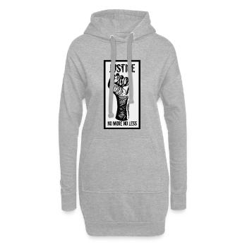justice - Sweat-shirt à capuche long Femme - gris chiné - Devant