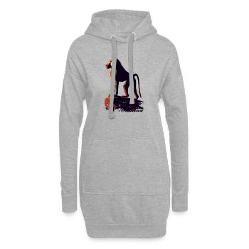Pavian - Hoodie-Kleid - Grau meliert - Vorne
