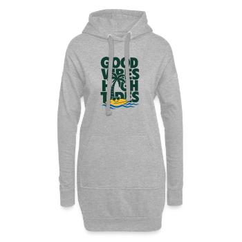 Été des marées hautes - Sweat-shirt à capuche long Femme - gris chiné - Devant