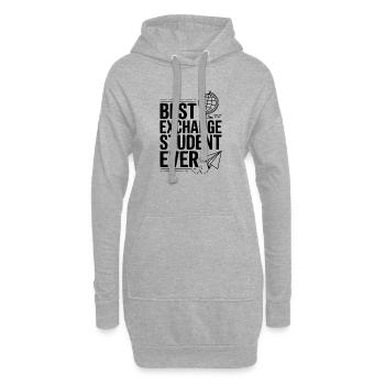 Best Exchange Student Ever - Hoodie Dress - heather grey - Front