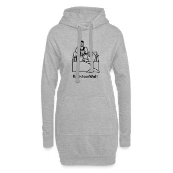 TIB_An-Wal-t - Hoodie-Kleid - Grau meliert - Vorne