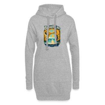 Grotte de Benagil Algarve Souvenir de voyage Portugal - Sweat-shirt à capuche long Femme - gris chiné - Devant