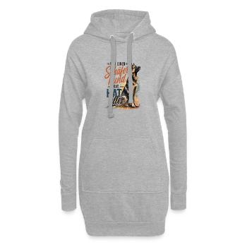 Wer einen Schäferhund hat, hat alles!  - Hoodie-Kleid - Grau meliert - Vorne