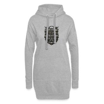 Unité absolue au volant - Sweat-shirt à capuche long Femme - gris chiné - Devant