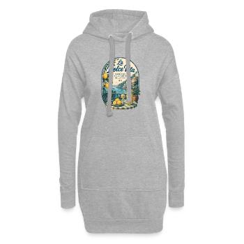 La Dolce Vita am Mittelmeer - Hoodie-Kleid - Grau meliert - Vorne