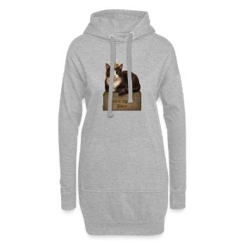 Die königliche Katze auf dem Grab - Hoodie-Kleid - Grau meliert - Vorne