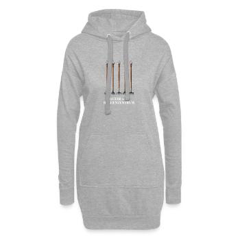 Leiter Vom Rechenzentrum Gartenarbeit Gärtner - Hoodie-Kleid - Grau meliert - Vorne