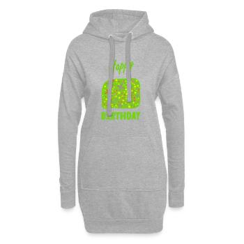 ALLES GUTE ZUM GEBURTSTAG. ALLES GUTE ZUM GEBURTSTAG. JAHRESTAG. - Hoodie-Kleid - Grau meliert - Vorne