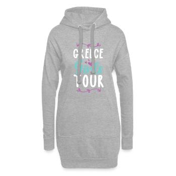 Griechenland Girls Tour - Hoodie-Kleid - Grau meliert - Vorne