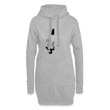 Trabi Schatten -  Shadow - Sweat-shirt à capuche long Femme - gris chiné - Devant