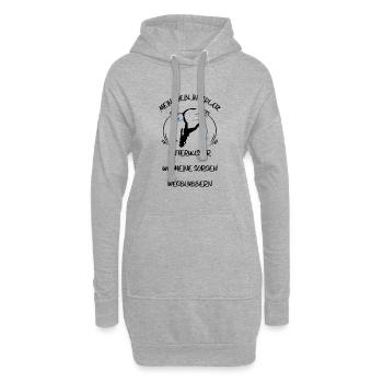 Taucher tauchen Sporttaucher Gerätetauchen - Hoodie-Kleid - Grau meliert - Vorne