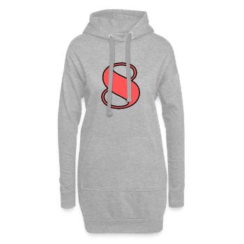 8 JAHRE. 8. JUBILÄUM. GEBURTSTAG 8 JAHRE. 8 - Hoodie-Kleid - Grau meliert - Vorne