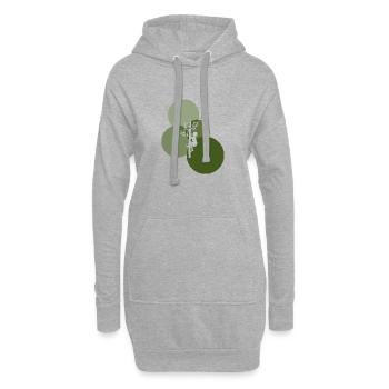 Équipement de singe d’escalade - Sweat-shirt à capuche long Femme - gris chiné - Devant
