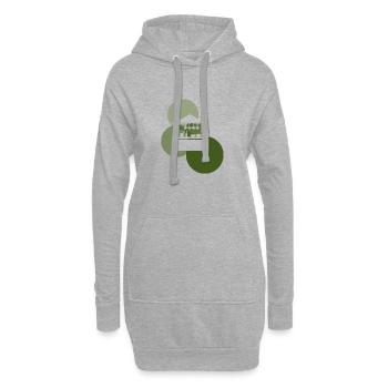 Burger Restauration rapide Food Food Truck - Sweat-shirt à capuche long Femme - gris chiné - Devant